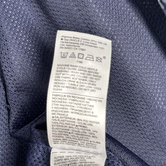 Athleta Jacket Women XL Captivate Chrome Blue Brooklyn Bomber Workout Athleisure - Picture 9 of 10